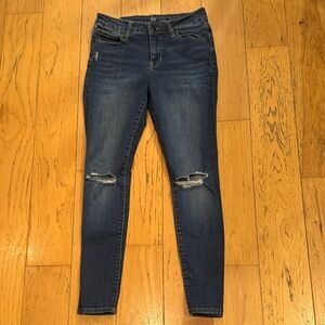GAP Dark Blue Legging Sculpted Distressed Skinny Jeans